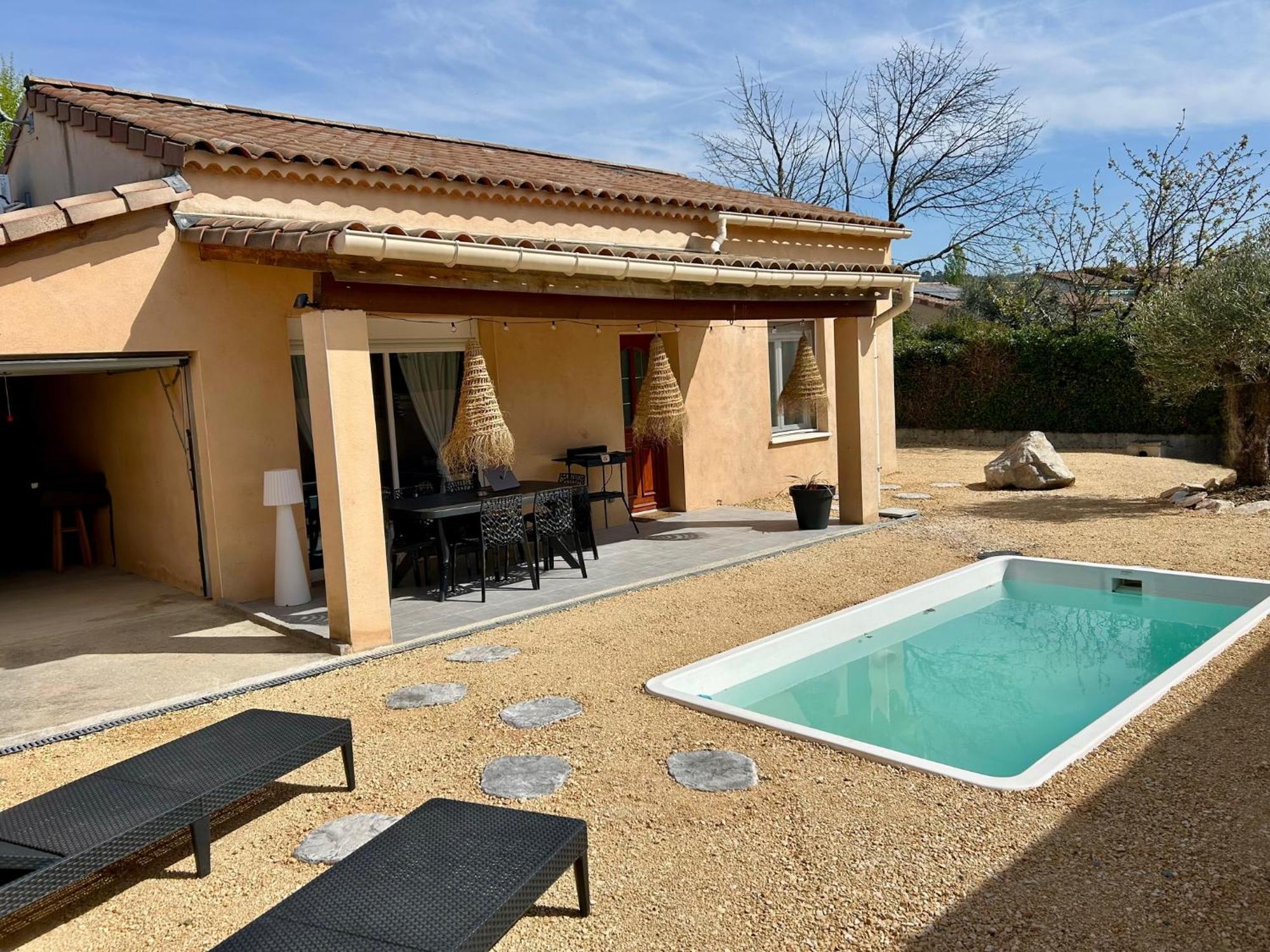 Maison Piscine & Spa Vallon Pont D'Arc Exterior foto